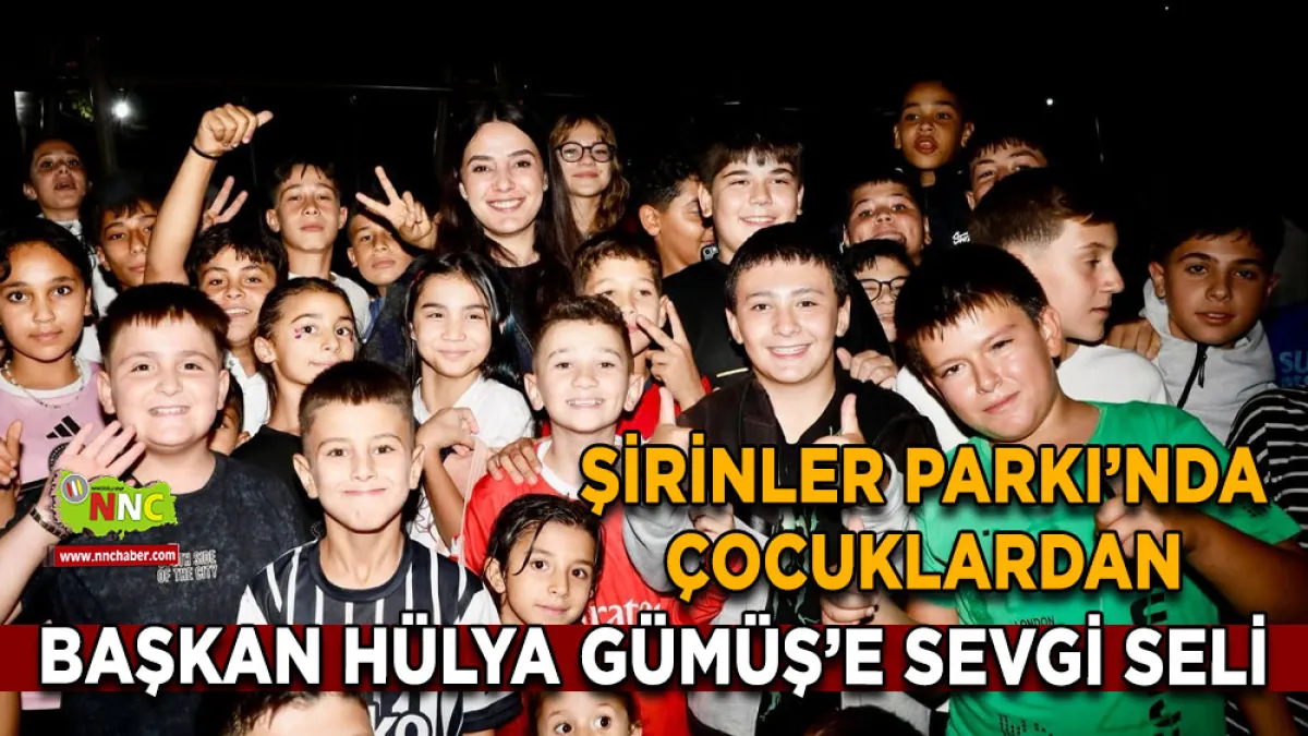 Şirinler Parkı’nda çocuklardan Başkan Hülya Gümüş’e sevgi seli
