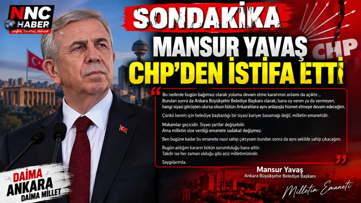 Son Dakika Mansur Yavaş İstifa Etti Ak parti ye mi  katılacak  yok sa 