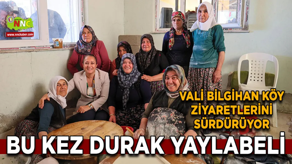 Vali Bilgihan Yaylabeli Köyü’nde Vatandaşların taleplerini dinledi