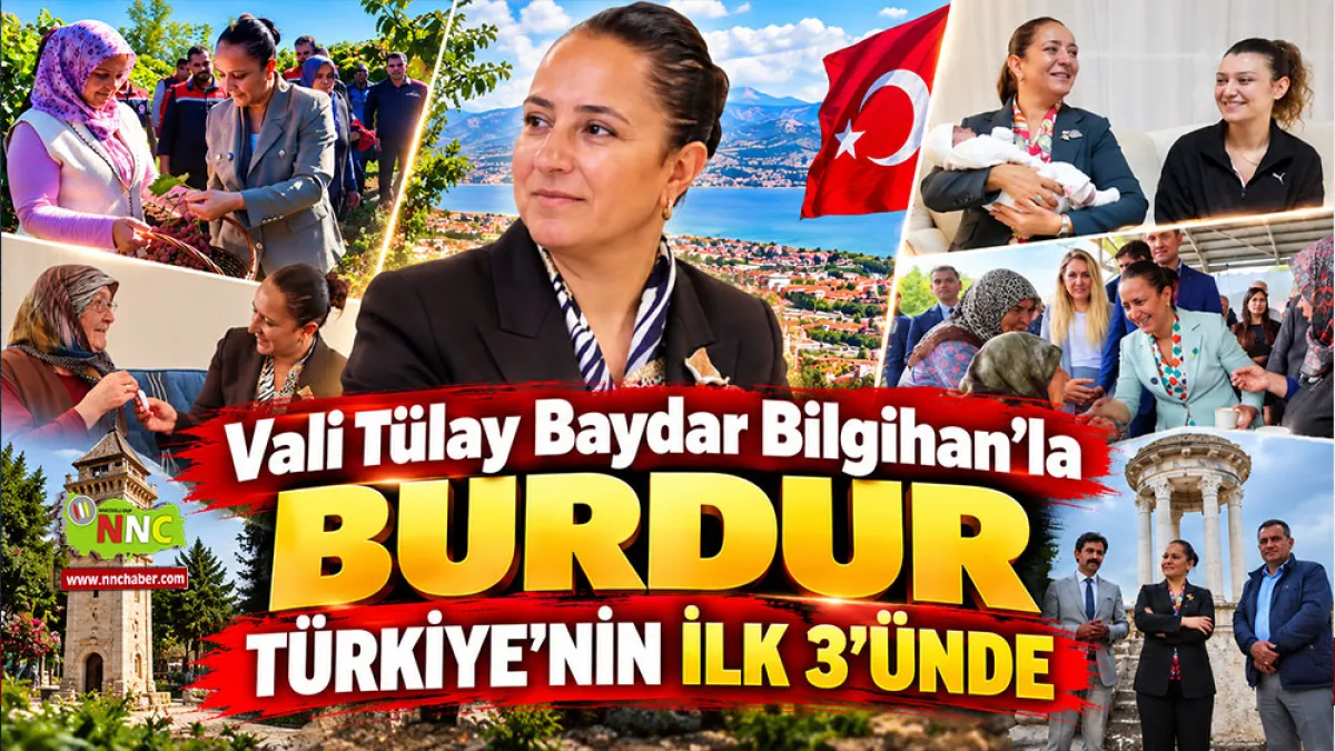 Vali Tülay Baydar Bilgihan’la Burdur Türkiye’nin İlk 3’ünde
