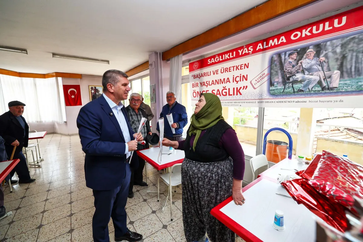 Başkan Ercengiz yaşlıları unutmadı Huzurevi sakinleriyle buluştu
