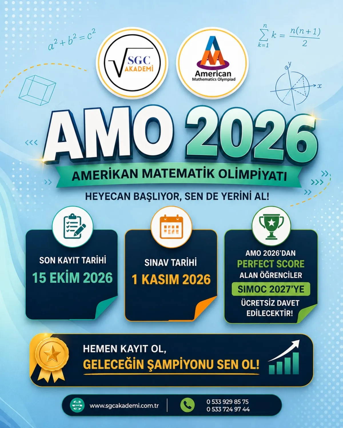 Bucak Şehit Ayfer Gök BİLSEM, AMO 2026 Matematik Olimpiyatı’na ev sahipliği yapacak