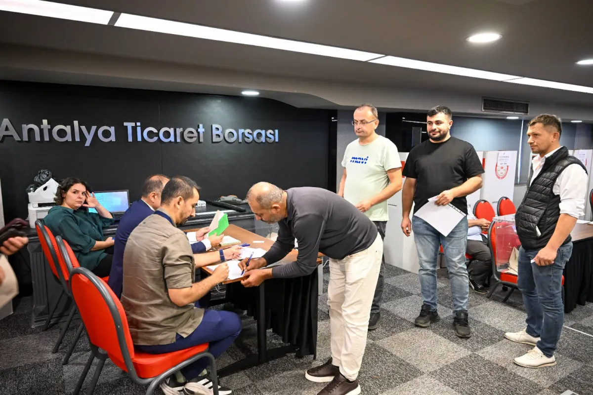 Antalya Ticaret Borsası’nda Seçimin İlk Turu Tamamlandı  45 Üye Belirlendi