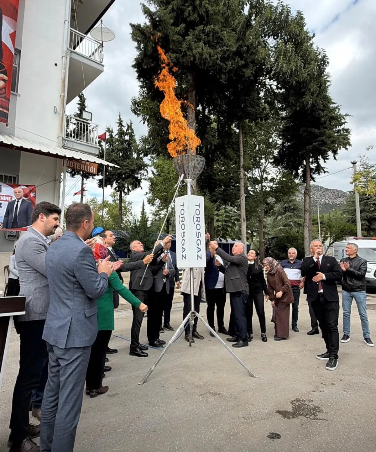 Çeltikçi’de Doğalgaz sevinci İlk meşale törenle yakıldı