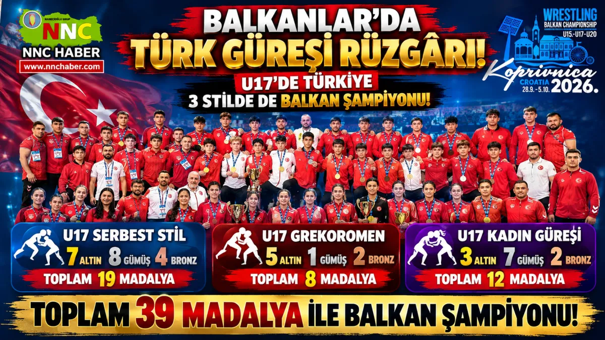 Balkanlar’da Türk Güreşi Rüzgârı! 15 Altın, 39 Madalya ve 3 Şampiyonluk