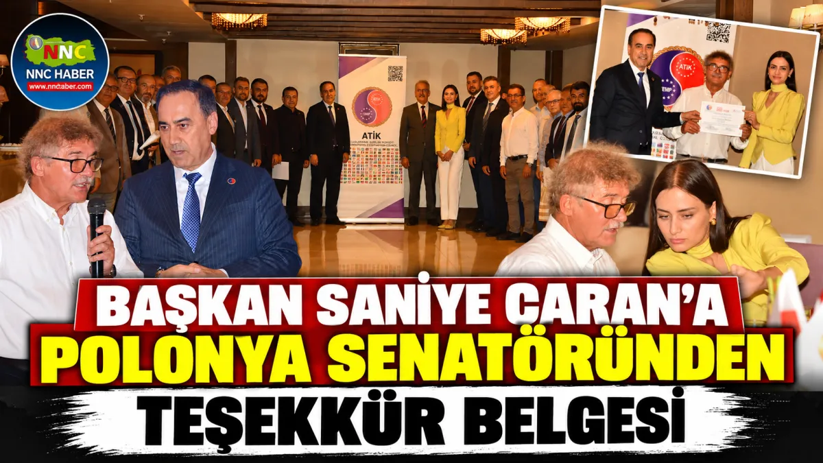 Başkan Saniye Caran’a Polonya Senatöründen Teşekkür Belgesi! Korkuteli-Jarocin İş Birliği Gündemde