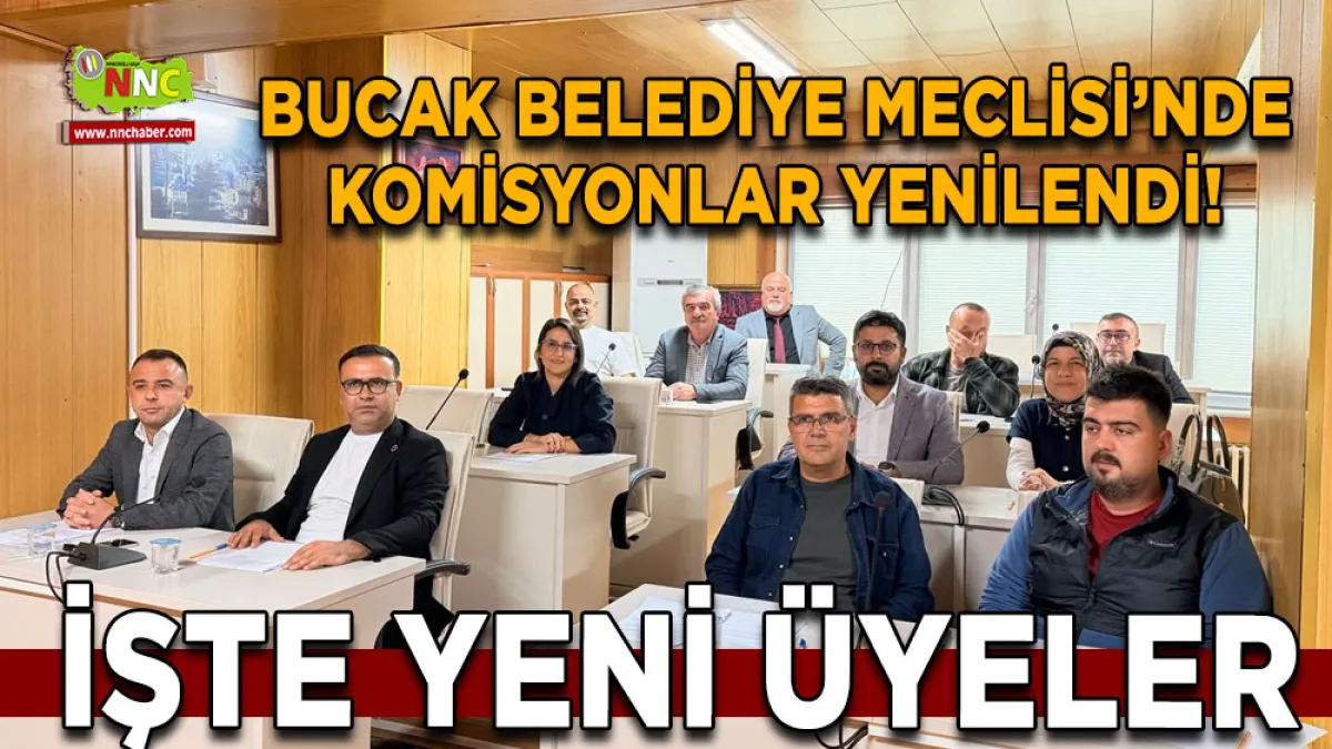 Bucak Belediye Meclisi’nde komisyonlar yenilendi! İşte yeni üyeler
