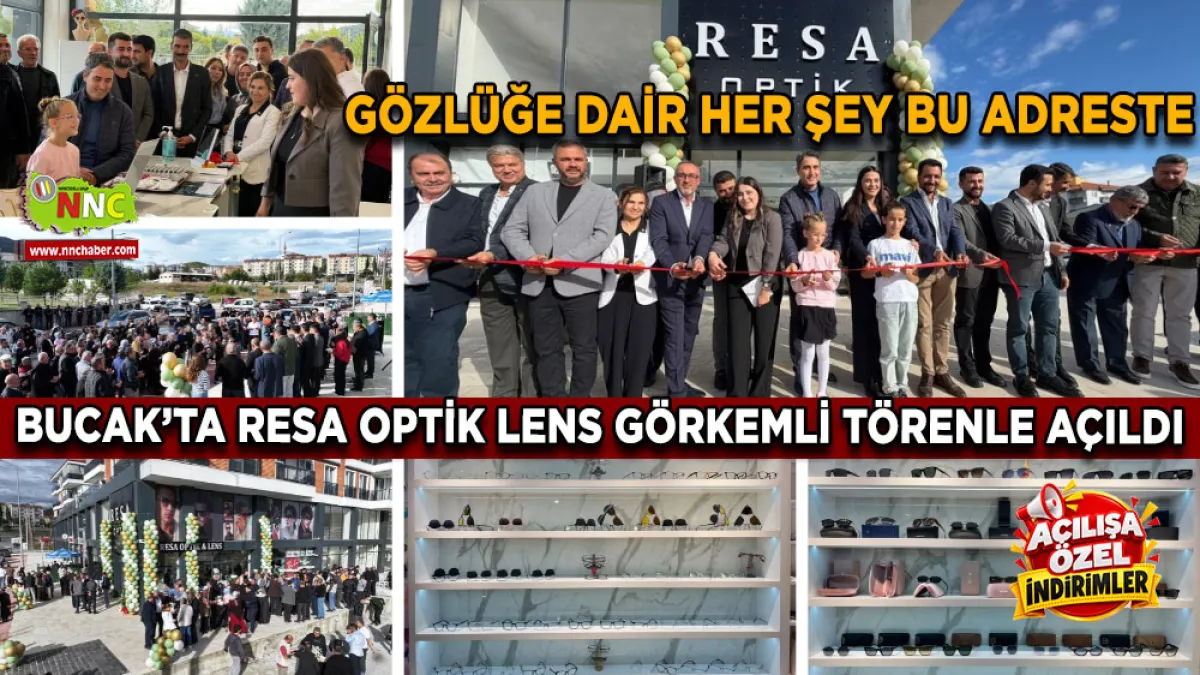 Bucak’ta Gözlük Alışverişine Yeni Bir Adres: Resa Optik Lens Hizmete Açılıyor!