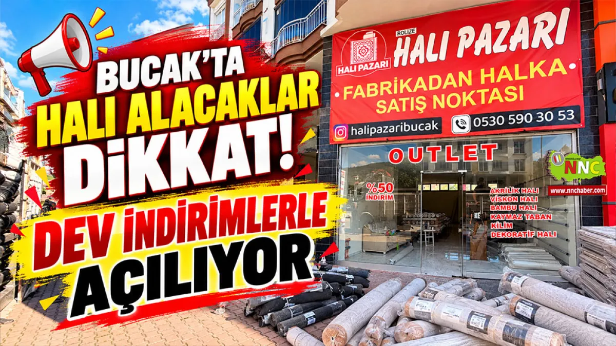 Bucak’ta Halı Alışverişinde Yeni Dönem! Halı Pazarı %50’ye Varan İndirimlerle Açılıyor!
