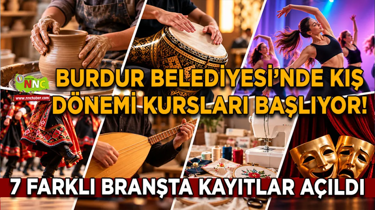 Burdur Belediyesi’nde kış dönemi kursları başlıyor! 7 Farklı branşta kayıtlar açıldı