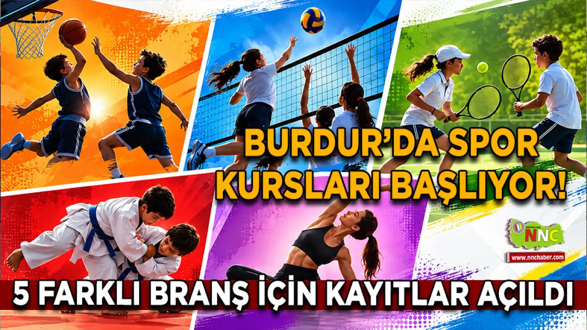 Burdur’da spor kursları başlıyor! 5 Farklı branş için kayıtlar açıldı