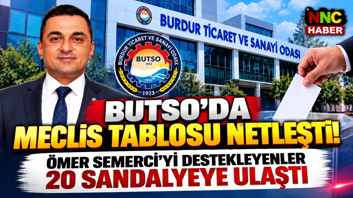 Burdur Ticaret ve Sanayi Odası Meclis Tablosu Netleşti! işte sayı ve isimler 