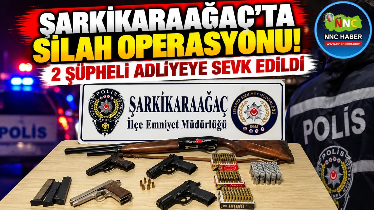 Isparta Şarkikaraağaç’ta Silah Operasyonu neler ele geçirildi