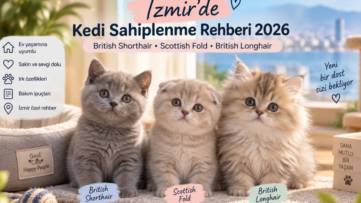 İzmir’de Kedi Sahiplenme Rehberi 2026: British Shorthair, Scottish Fold ve British Longhair