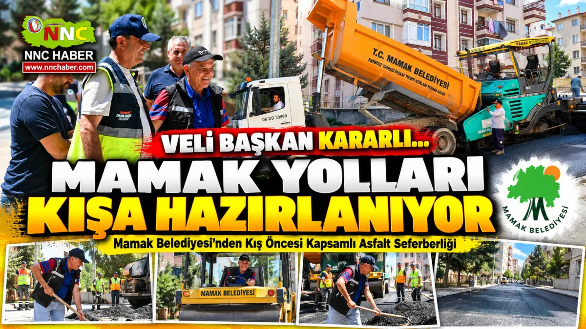 Mamak’ta Kış Öncesi Asfalt Seferberliği! Veli Gündüz Şahin Sahada