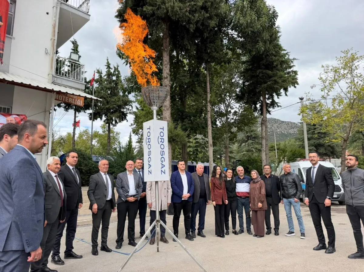 Çeltikçi’de Doğalgaz sevinci İlk meşale törenle yakıldı