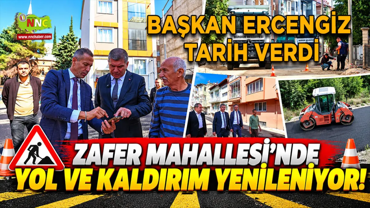 Zafer Mahallesi’nde yol ve kaldırım yenileniyor! Başkan Ercengiz tarih verdi