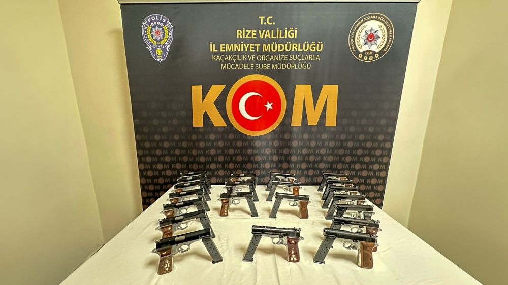 Rize'de Silah Kaçakçılığı Çetesine Operasyon: 3 Kişi Cezaevinde!