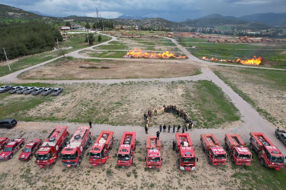 Bucak'ta orman yangın tatbikatı