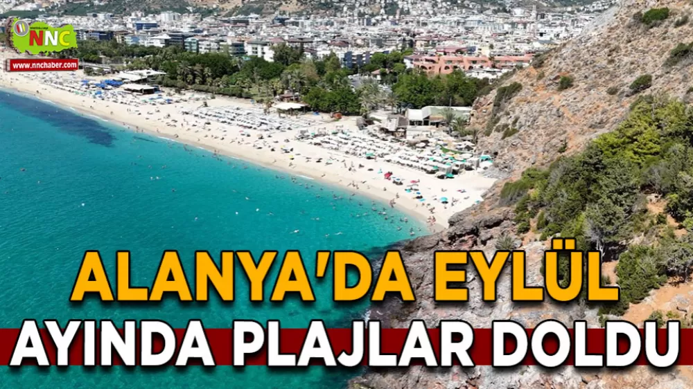 Kleopatra Plajı'nda Eylül Sıcağı Tatilciler Akın Etti!