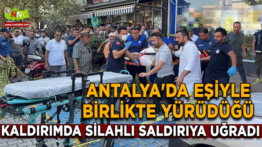 Antalya'da Güpegündüz Silahlı Saldırı! O Anlar Kamerada