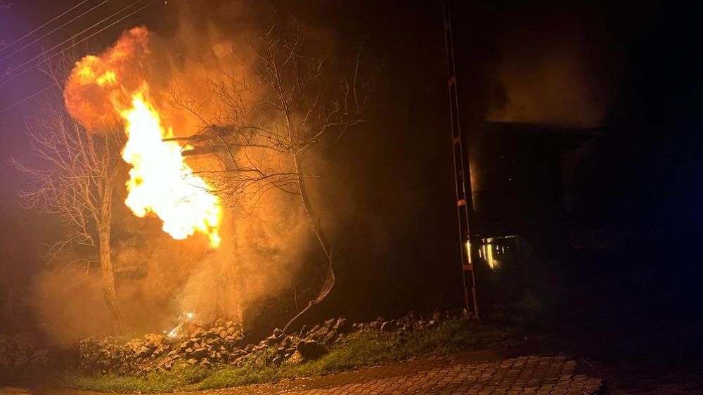 Alanya Güzelbağ Mahallesi'nde Çıkan Yangın İtfaiye Tarafından Söndürüldü