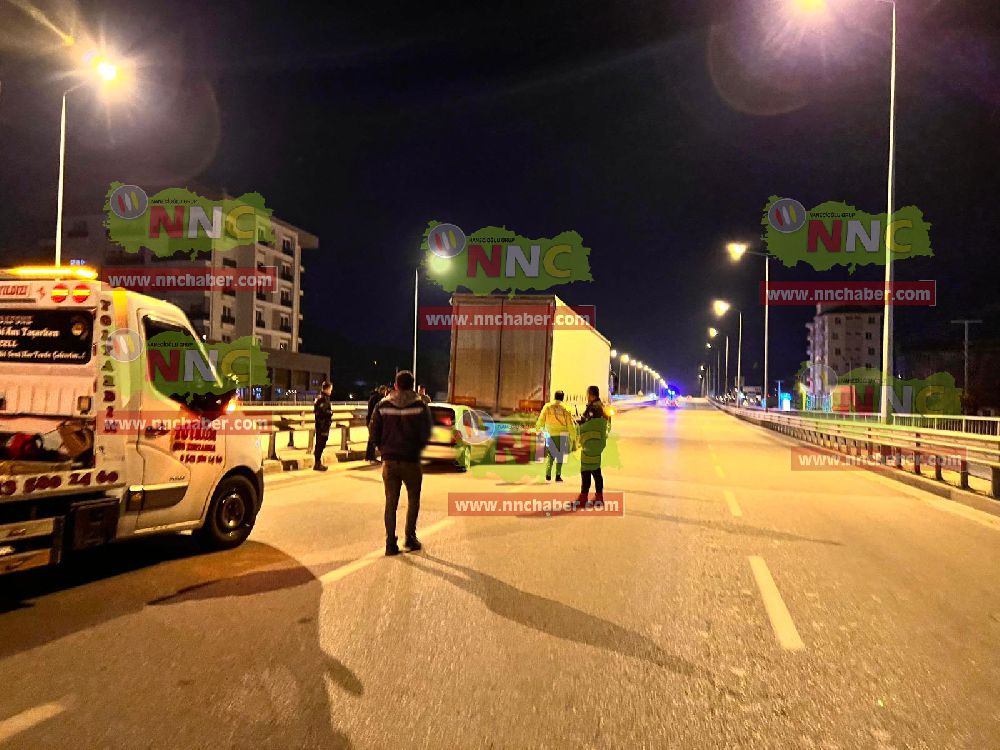 Burdur Bucak'ta gece trafik kazası 1 yaralı | Burdur Haber