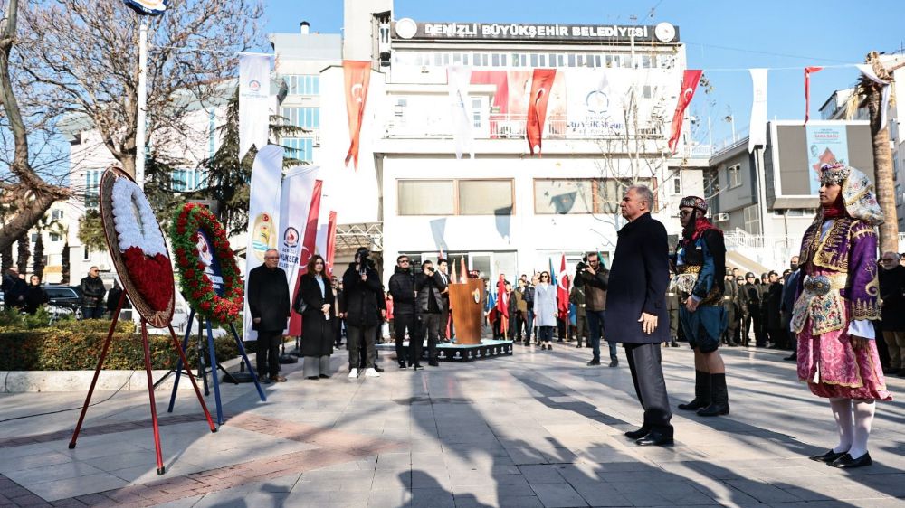 Atatürk'ün Denizli'ye gelişinin 93. yılı Denizli'de böyle anıldı