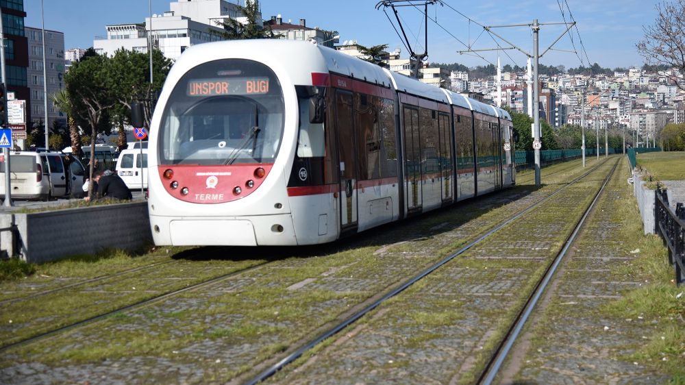 Samsun'da Tramvaylar 2023 yılında  milyonları taşıdı