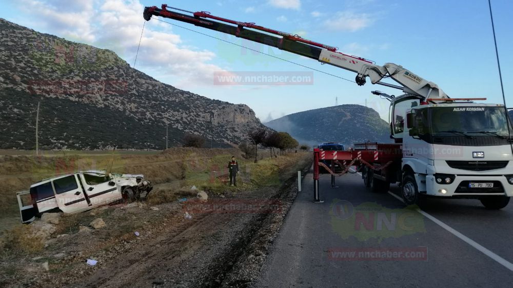 Bucak Antalya karayolunda kaza 1 yaralı