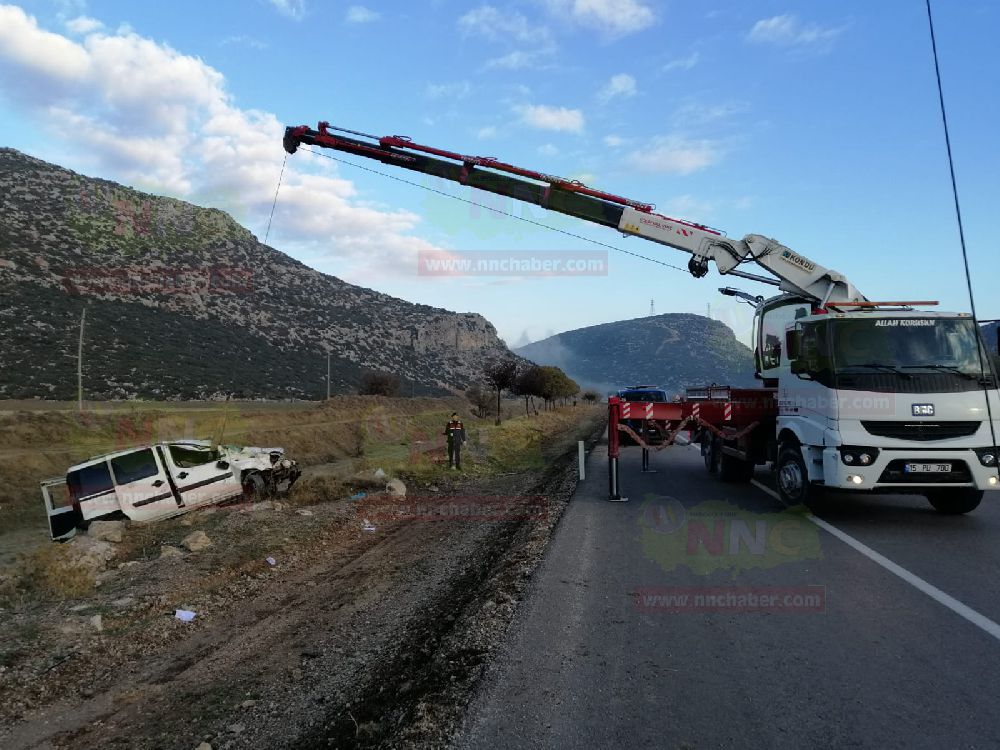 Bucak Antalya karayolunda kaza 1 yaralı