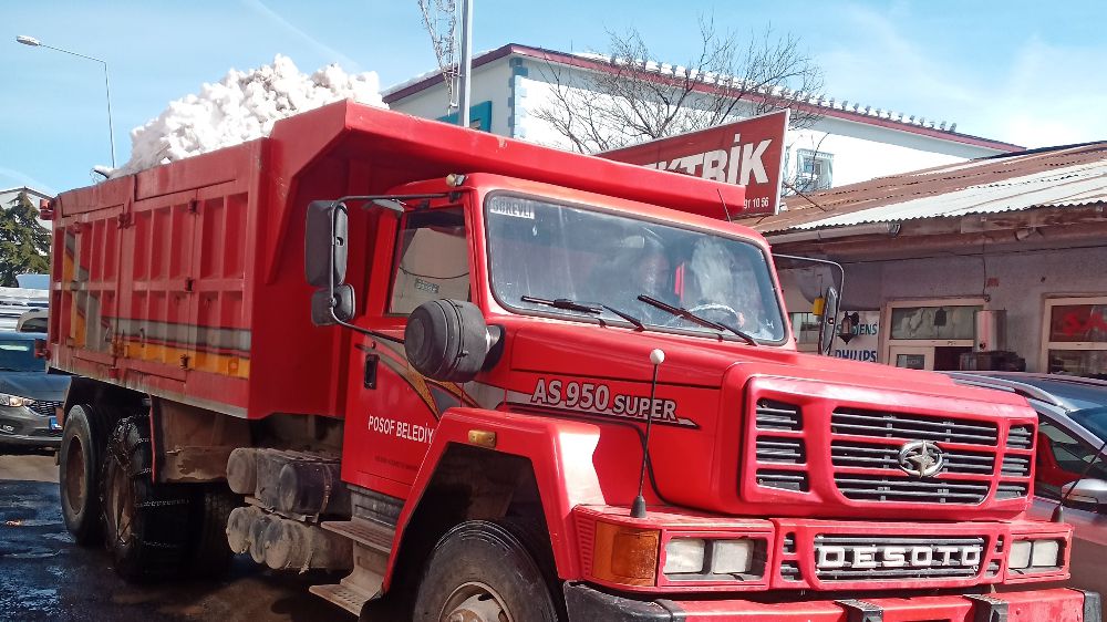 Ardahan Posof'da kar mücadelesi devam ediyor 
