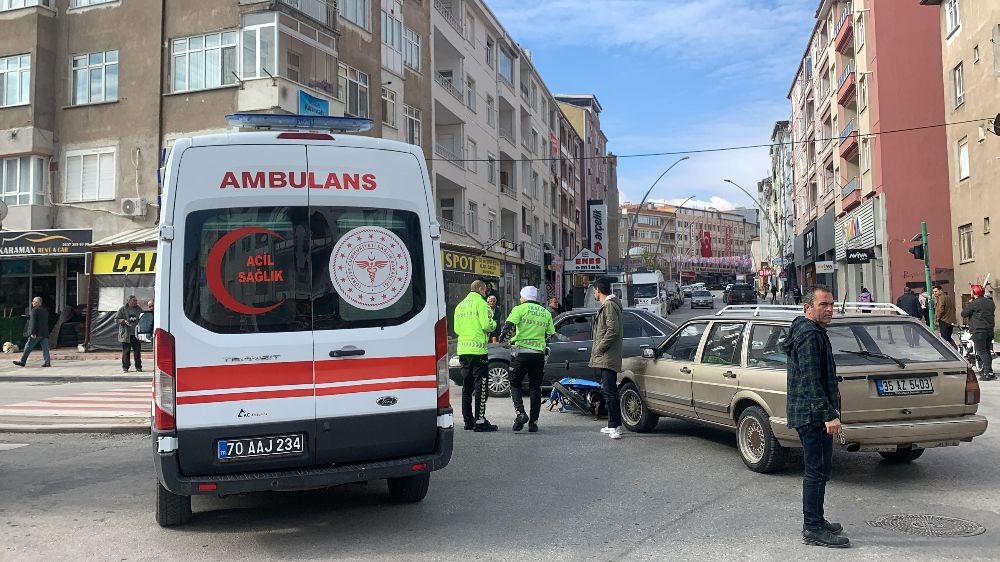 Karaman'da Motosiklet Kazası: Güvenlik Kamerasına Yansıdı -Haberler