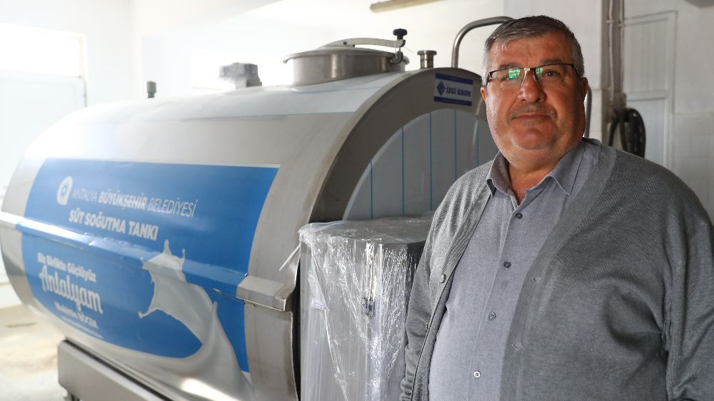 Antalya Büyükşehir'den Korkuteli'ye Süt Tankı Desteği -Haberler