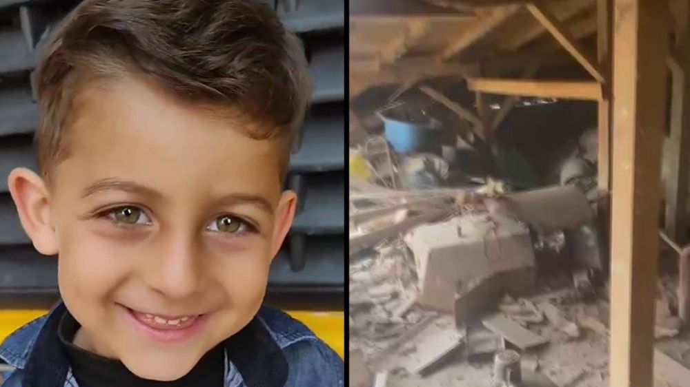 5 yaşındaki Hasan’a mezar olan binanın görüntüleri yürekleri yaktı