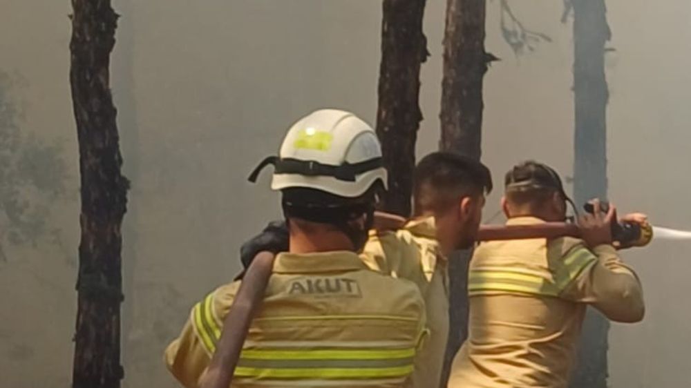 Yangında şehit olan ekibin son görüntüsü ortaya çıktı